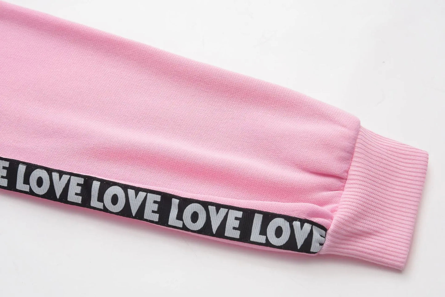 Ribbon Riot Street Hoodie — Letter-Laced Thunder (Ultra-Light Slim Pullover)