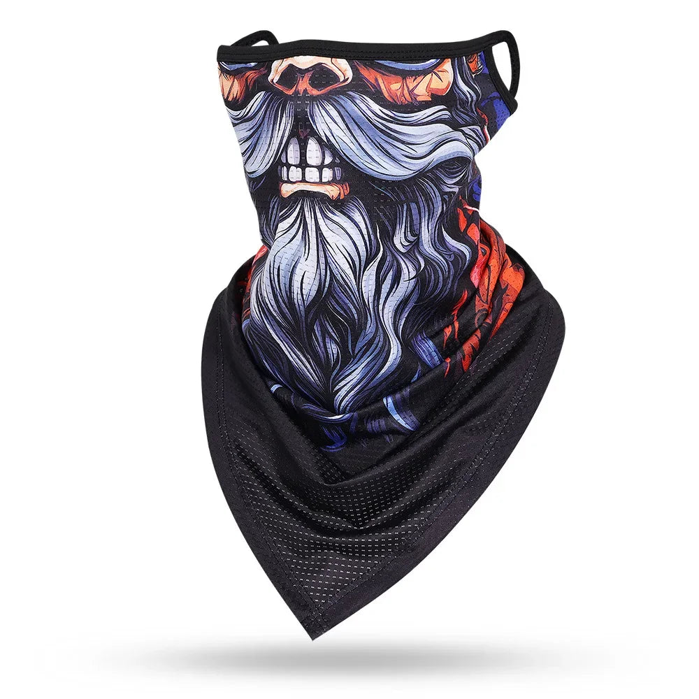 Beard Skull Face Balaclava - Versatile Protective Mask for Men and Women - Premium face mask from Lizard Vigilante - Just $17.99! Shop now at Lizard Vigilante