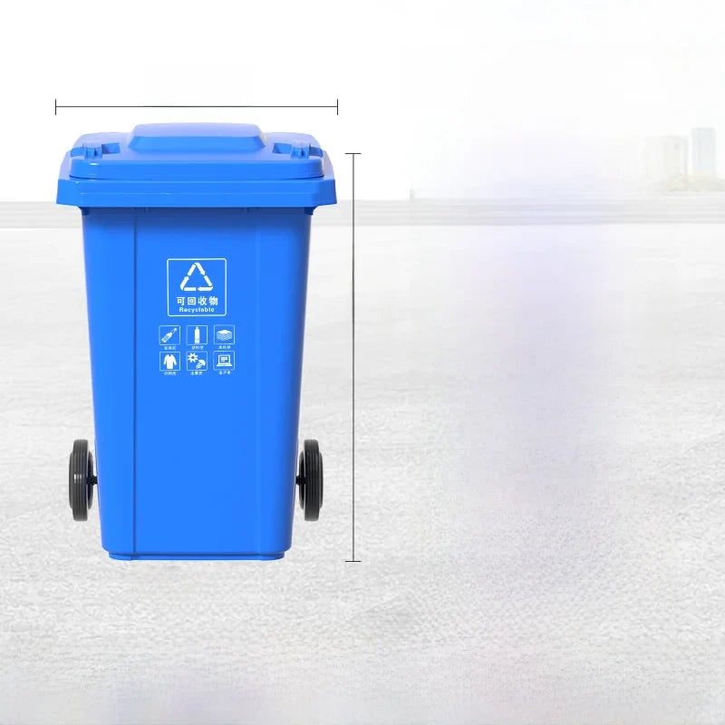 Large Capaci Outdoor Kitchen Waste Bin 240L with Wheels for ering Commercial Use Big Size Tra Can Recycling Bin