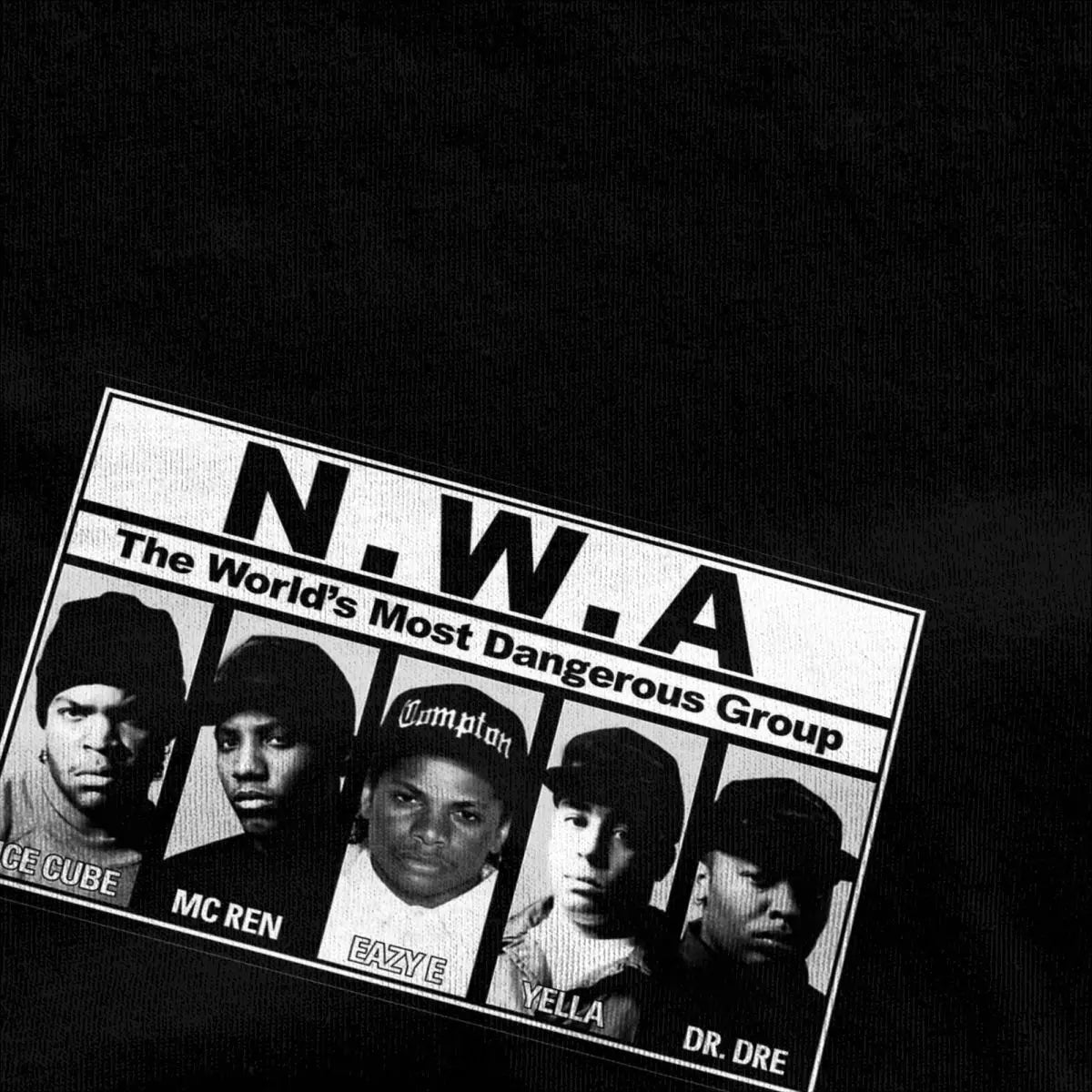 NWA 'Most Dangerous Group' Cotton T-Shirt – Bold Printed Fun Tee for Men and Women - Premium teee from Lizard Vigilante - Just $24.88! Shop now at Lizard Vigilante