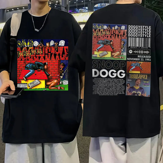 Rapper Royalty Snoop Dogg 90s Y2K Doggystyle Streetwear – Oversized Harajuku Hype T-Shirt for Men, Women & Couples - Premium tee from Lizard Vigilante - Just $23.88! Shop now at Lizard Vigilante