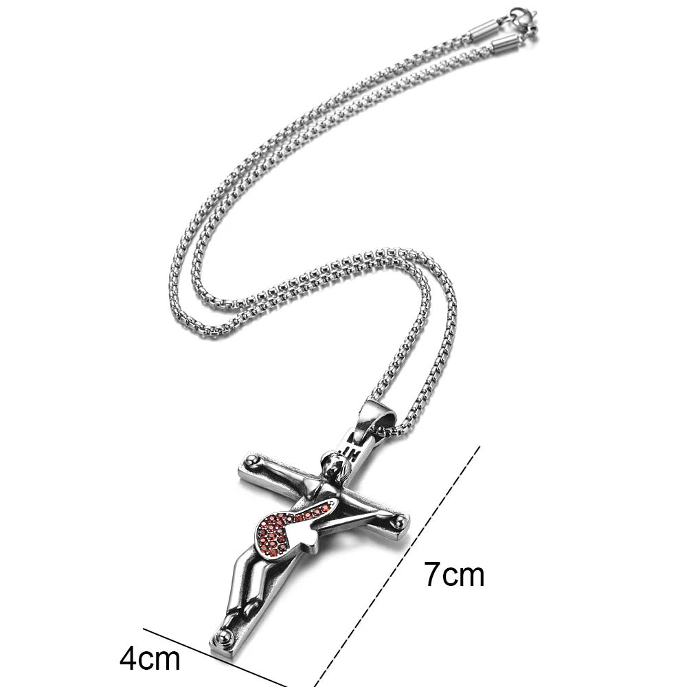 The French Thunder Cross Necklace — Johnny Hallyday Guitar Soul Pendant