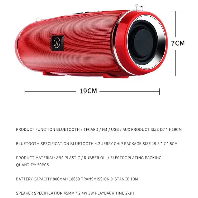 Caixa De Som - Portable Wireless Speaker Bluetooth 200W High Power Outdoor Audio 3D Stereo Surround TWS FM Voice RHDE Promotion - Premium portable speakers from Lizard Vigilante - Just $34.99! Shop now at Lizard Vigilante