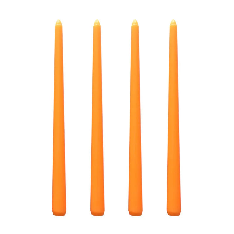30CM Taper Candle 4 Pack - Home Interior Long Burning Dripless and Smokeless Candles Unscented - Valentines Candles for Home