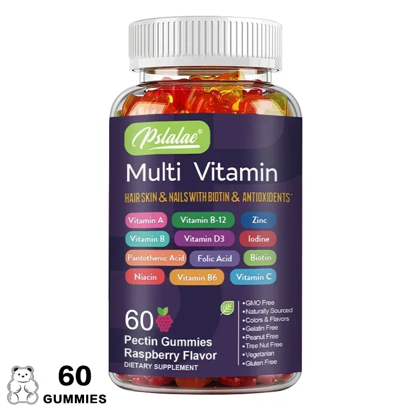 Multivitamin Gummies - Dietary Supplement for Improves Skin, Hair, Nails and Overall Health, Immunity, Enhances Energy Levels