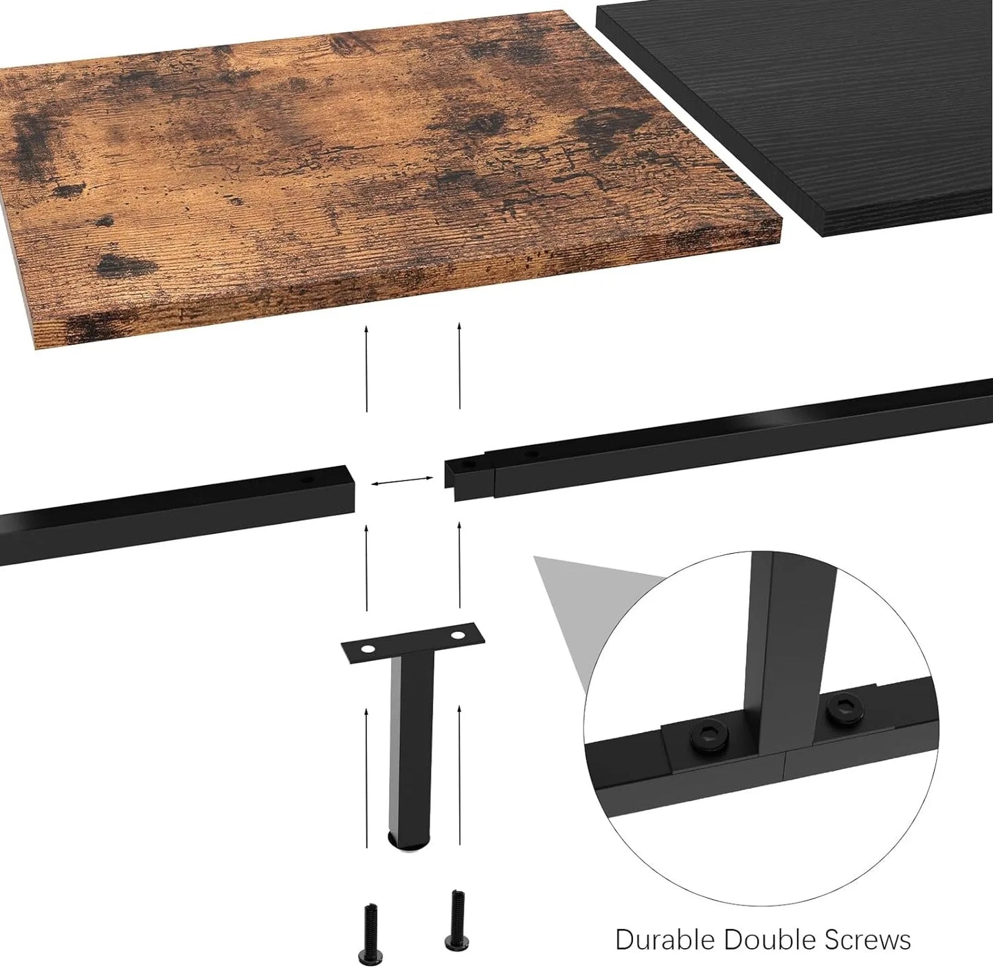 Monitor Stand for 2 Monitors Long Monitor Riser with USB Ports Wood Desktop Computer Riser Monitor Shelf Holder Stand - Premium  from Lizard Vigilante - Just $48.99! Shop now at Lizard Vigilante