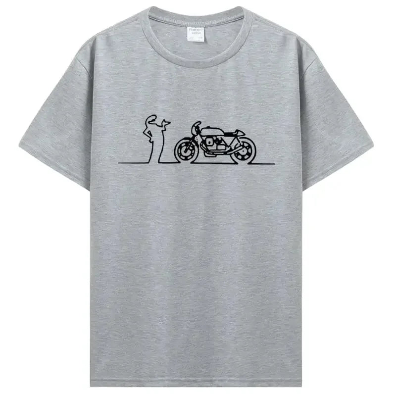 Moto Guzzi La Linea Guzzisti Nomads T-Shirt – Stylish Casual Cotton Tee for Men and Women, Perfect for Streetwear and Daily Life - Premium tee from Lizard Vigilante - Just $23.88! Shop now at Lizard Vigilante