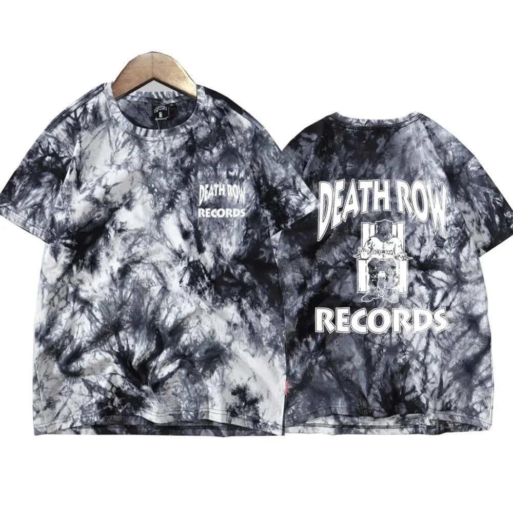 Death Row Records Double-Sided Print T-Shirt – Tupac 2Pac Hip Hop Tie-Dye Tee for Men & Women - Premium  from Lizard Vigilante - Just $24.88! Shop now at Lizard Vigilante