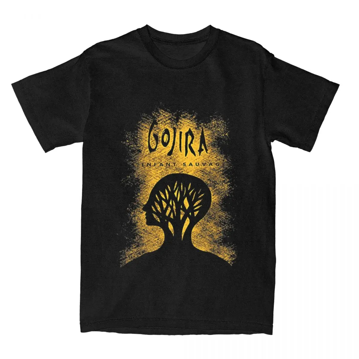 Men's Vintage Gojira Rock Band T-Shirt - 100% Cotton, Short Sleeve, Round Neck Tee in Plus Sizes Up to 6XL - Premium t-shirt from Lizard Vigilante - Just $21.99! Shop now at Lizard Vigilante