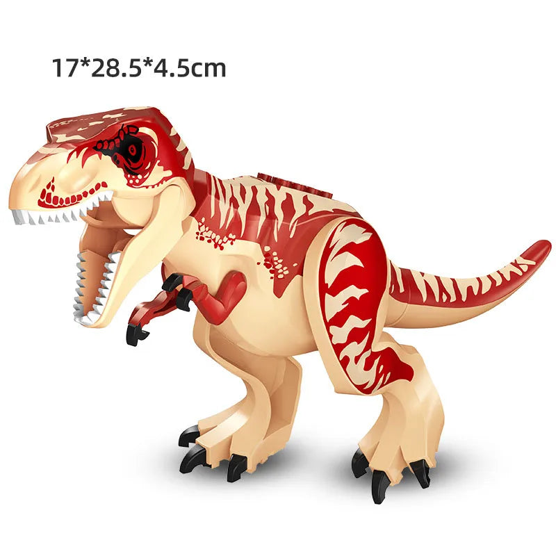 Dinosaurs Figures Bricks Building Blocks Velociraptor Jurassic Dino World Large T-Rex Triceratops Indominus Rex Toys For Kids - Premium toys from Lizard Vigilante - Just $1.99! Shop now at Lizard Vigilante