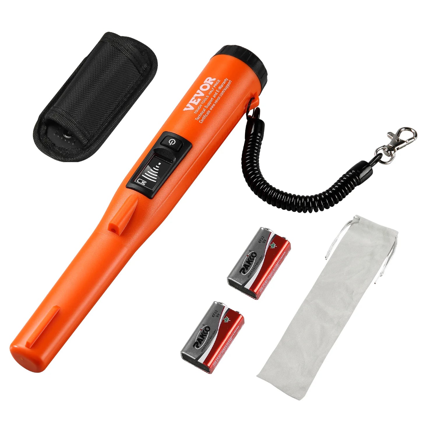 VEVOR Metal Detector Pinpointer - Waterproof Handheld Wand with 1.96"/4.5" Detection Depth & 3 Modes - Premium metal detector from Lizard Vigilante - Just $52.99! Shop now at Lizard Vigilante