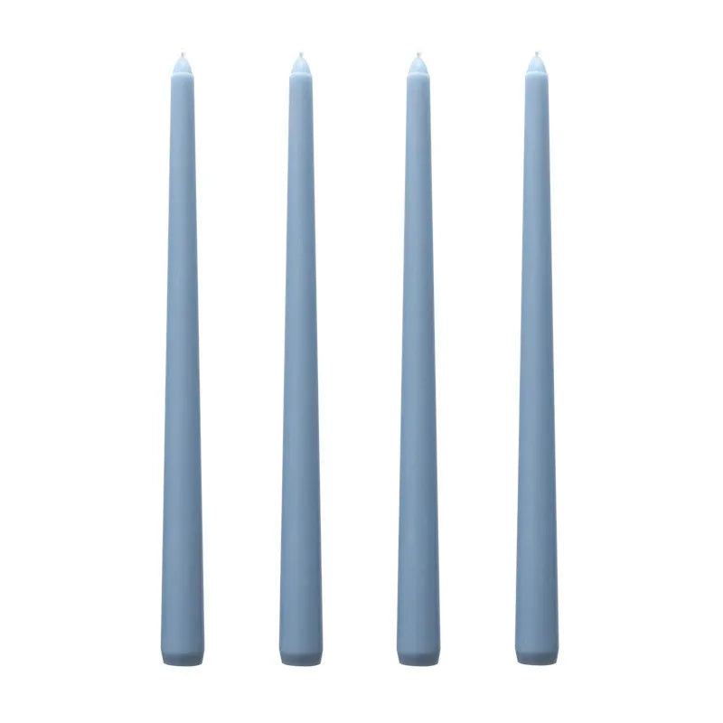 30CM Taper Candle 4 Pack - Home Interior Long Burning Dripless and Smokeless Candles Unscented - Valentines Candles for Home
