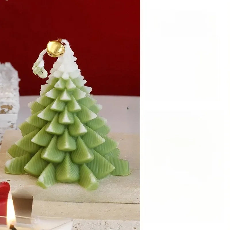 Handmade Christmas Tree Candles for Christmas Party Home Decoration and Holiday Gift Ornaments Fragrance Souvenirs