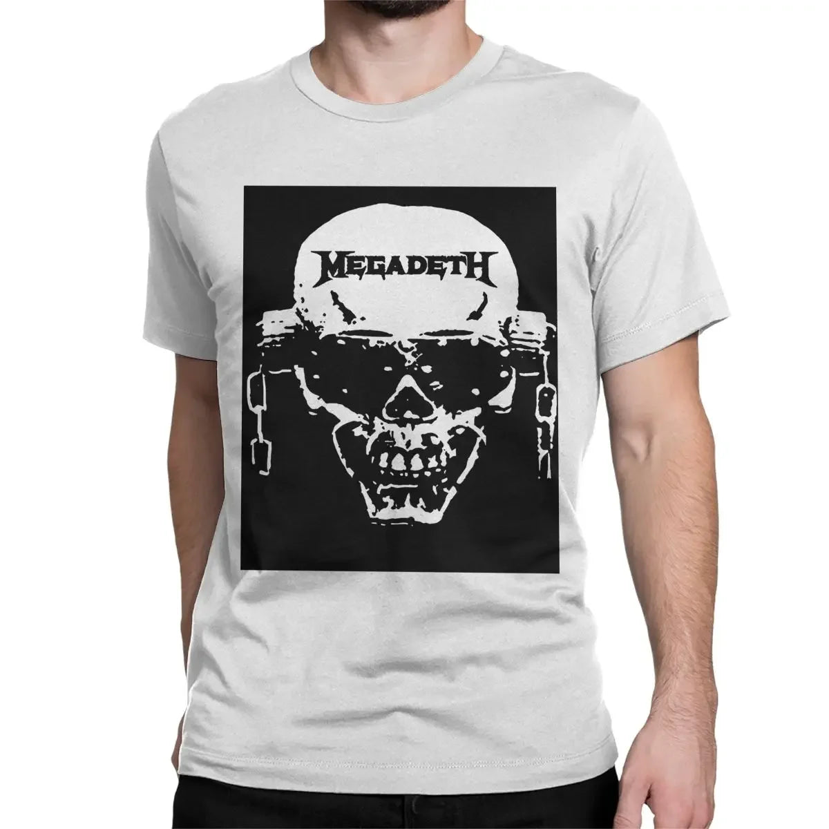 Unisex Megadeth Rock Band T-Shirt – 100% Cotton Casual Short Sleeve Tee for Music Fans - Premium T-Shirts from Lizard Vigilante - Just $24.88! Shop now at Lizard Vigilante