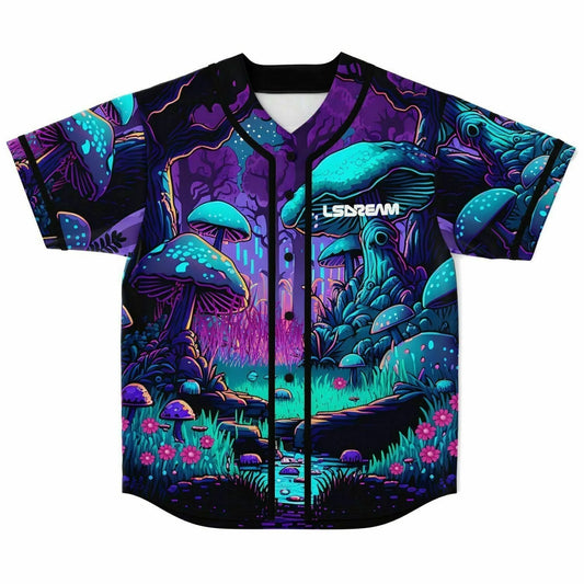 LSDream Merch Baseball Jersey – Unisex EDM Streetwear, Breathable & Bold Buttoned Design for Festival Vibes - Premium jerssey from Lizard Vigilante - Just $38.88! Shop now at Lizard Vigilante