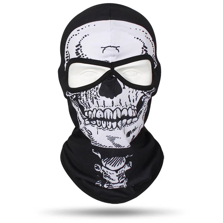 Skull Bandana Balaclava for Men & Women – Halloween Windproof Sports Scarf, Full Face Cover for Riding, Skiing, Fishing, Hiking, and More - Premium T-Shirt from Lizard Vigilante - Just $19.99! Shop now at Lizard Vigilante