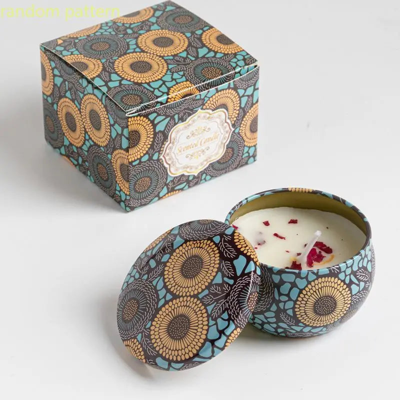 Osmanthus Gardenia Fragrance Candles with Petals Small Romantic Fragrance Candles for Girls' Birthday Gifts Home Aromatherapy