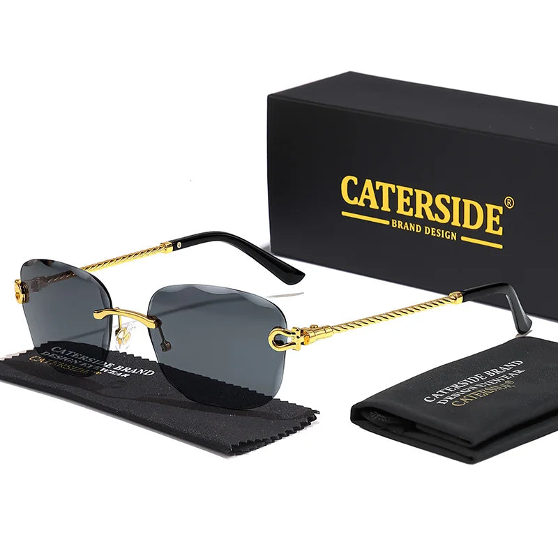 Rimcutter Royale: Caterside Retro Gradient Sunglasses – Blade Lens Street Icon Shades - Premium shades from dsers - Just $15.99! Shop now at Lizard Vigilante
