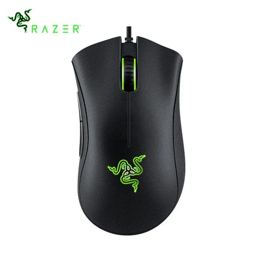 Black Razer DeathAdder Essential Wired Gaming Mouse Mice 6400DPI Optical Sensor 5 Independently Buttons For PC Gamer - Lizard Vigilante