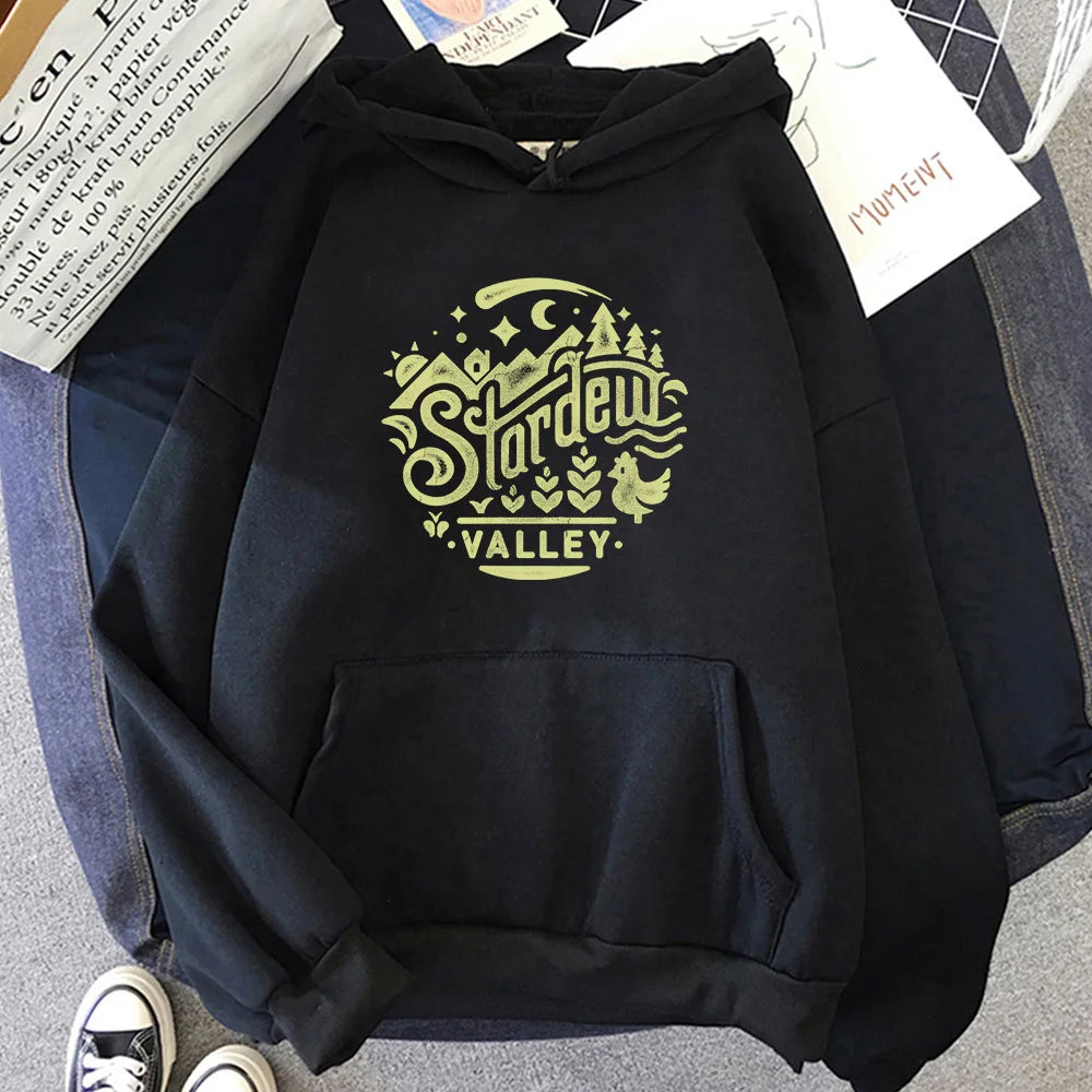 Stardew Valley Retro Kawaii Hoodie – Unisex Game-Inspired Fleece Pullover for Cozy Gamers, Couples & Class Squad Style in Harajuku Cool - Premium hoodie from Lizard Vigilante - Just $43.88! Shop now at Lizard Vigilante