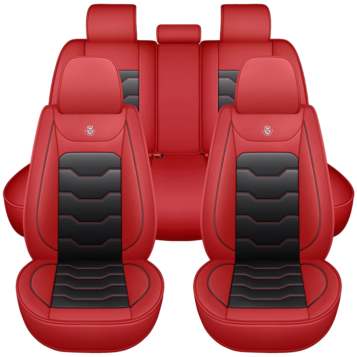 HellRide Universal 5-Seater Leather Seat Armor — Airbag Safe, All-Season Fit, Diamond-Stitched Comfort for Cars, SUVs & Pickups