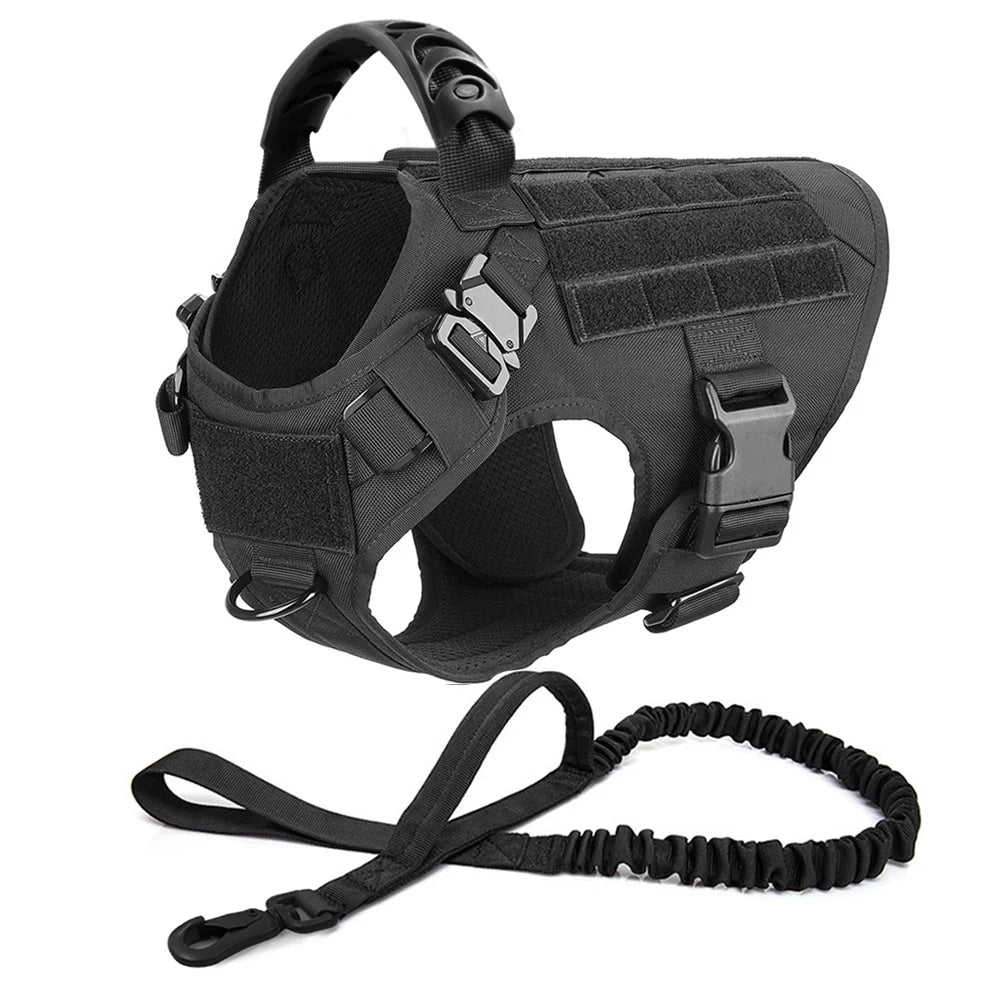 Battle-Ready K9 Vest & Leash Set – Street Armor For Power Dogs