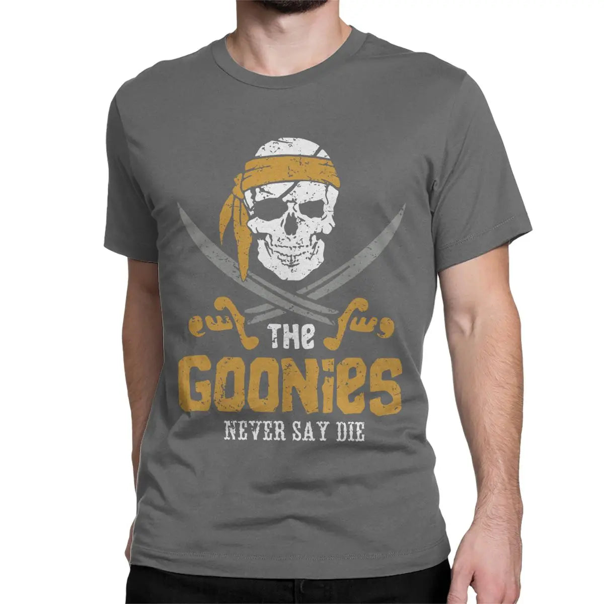 The Goonies Skull TV Series T-Shirts for Men Women Funny Pure Cotton Tee Shirt Round Neck Short Sleeve T Shirt Summer Clothing - Premium t-shirt from Lizard Vigilante - Just $19.99! Shop now at Lizard Vigilante