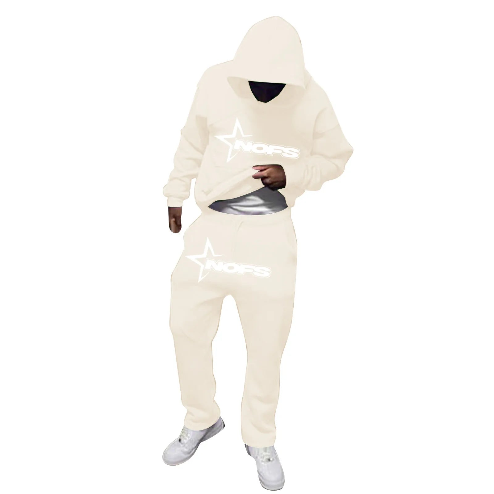 Unisex Loose Fit Hip Hop Hoodie and Sweatpants Set – Trendy Skateboard Streetwear for Autumn & Winter - Premium hoodie set from Lizard Vigilante - Just $38.88! Shop now at Lizard Vigilante