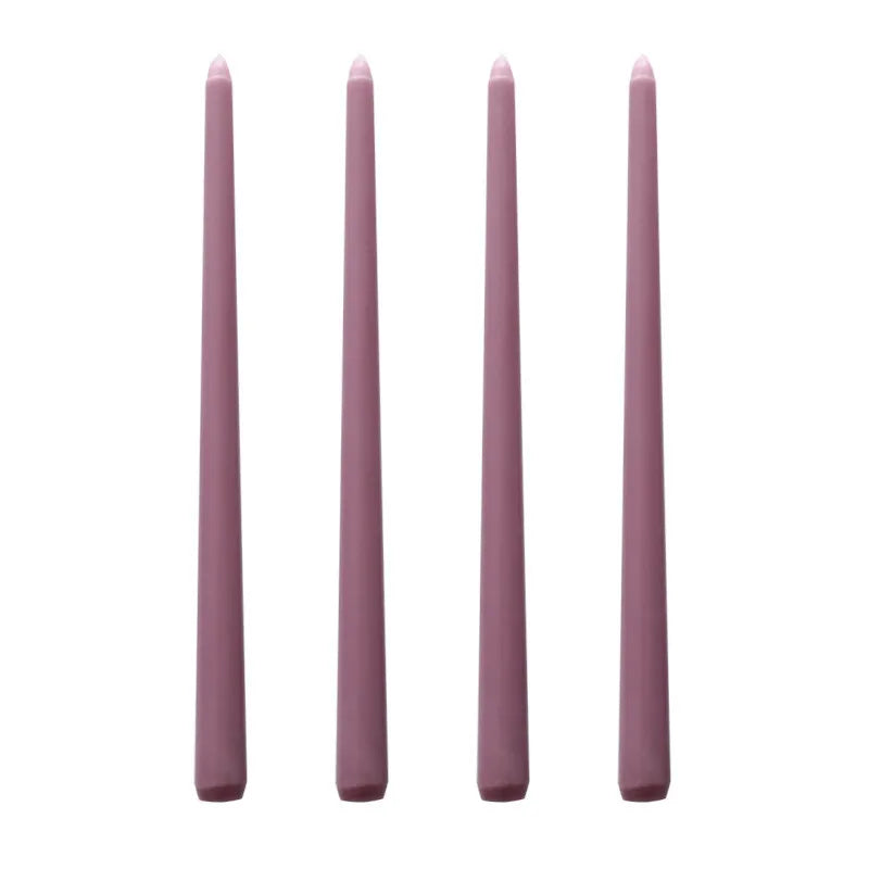 30CM Taper Candle 4 Pack - Home Interior Long Burning Dripless and Smokeless Candles Unscented - Valentines Candles for Home