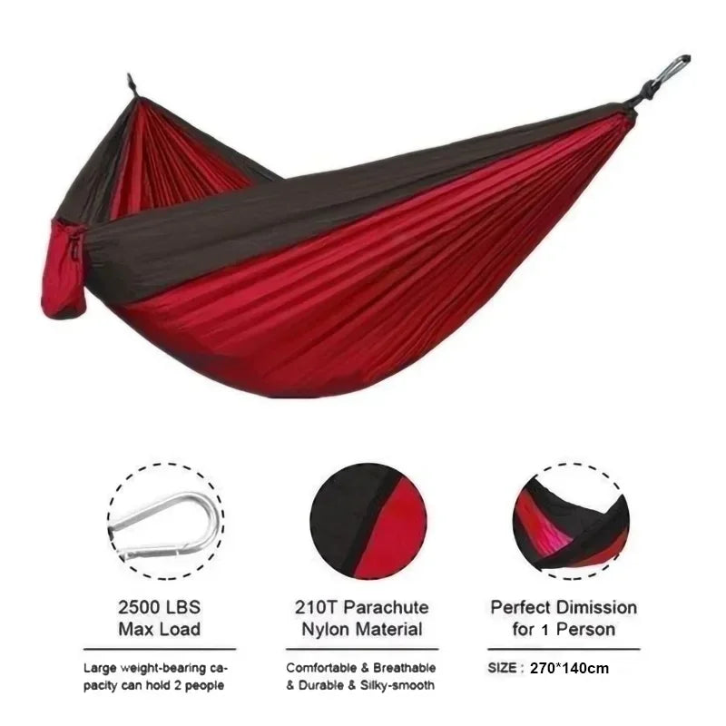 Easy To Use, Lightweight, Durable Camping Hammock with Matching Stand - Premium hammock from Lizard Vigilante - Just $28.88! Shop now at Lizard Vigilante