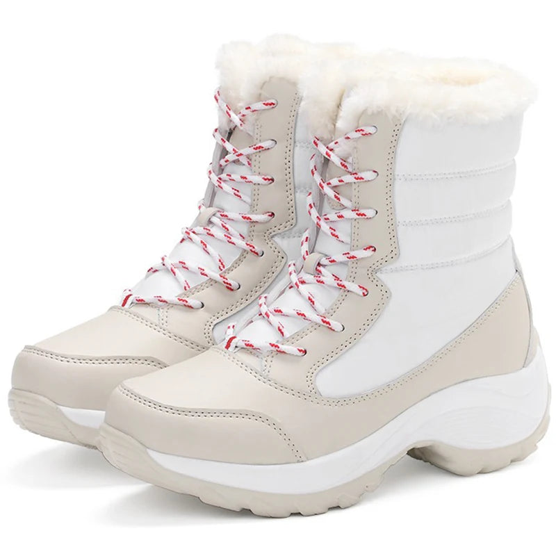 Winter-Ready Women's Ankle Boots – Waterproof, Warm, and Cozy Fur Lined Snow Boots - Premium boots from Lizard Vigilante - Just $52.88! Shop now at Lizard Vigilante