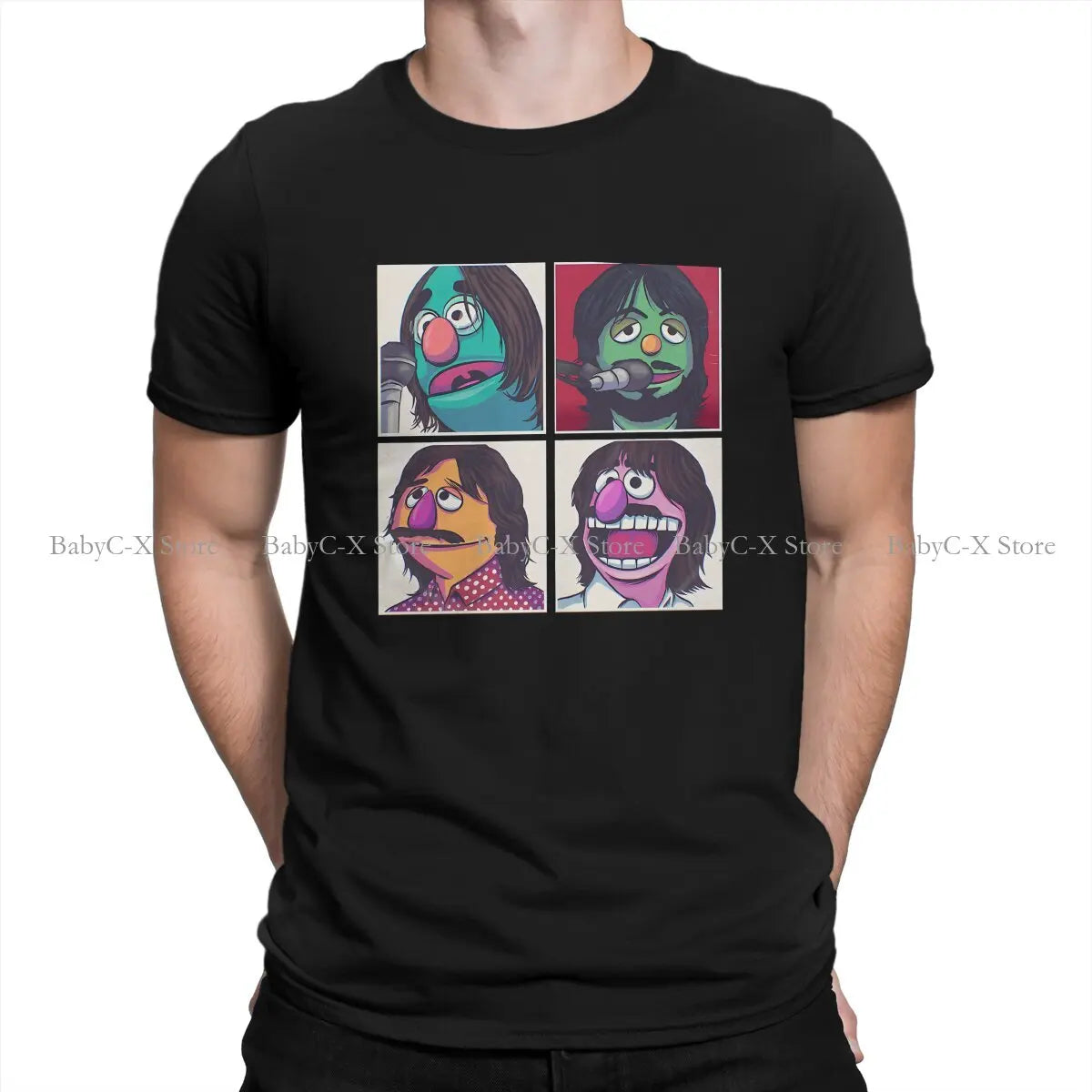 Muppet Muppet Fashion TShirts The Beatle Band Male Harajuku Tops T Shirt O Neck - Premium T-Shirt from Lizard Vigilante - Just $23.99! Shop now at Lizard Vigilante