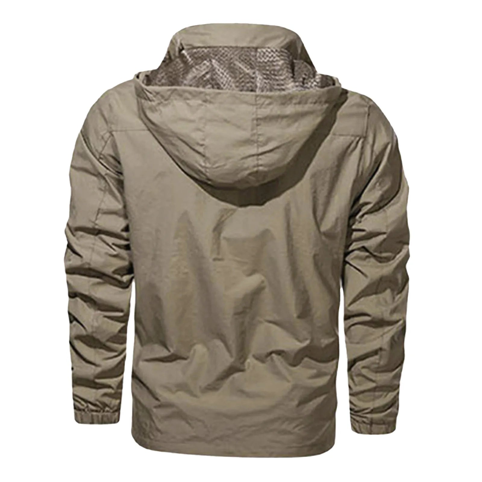 Men's Spring & Autumn Windbreaker Jacket – Windproof Waterproof Casual Outdoor Coat with Detachable Hood - Premium jacket from Lizard Vigilante - Just $28.88! Shop now at Lizard Vigilante