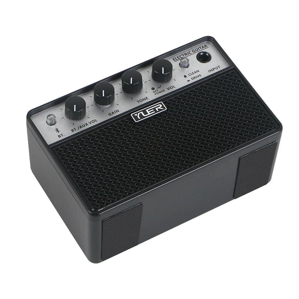 Yuer-BA-10 Portable Audio Bluetooth Electric Guitar Bass Amplifier Clean/drive Effect 10w Small Speaker Practice Accessories - Lizard Vigilante