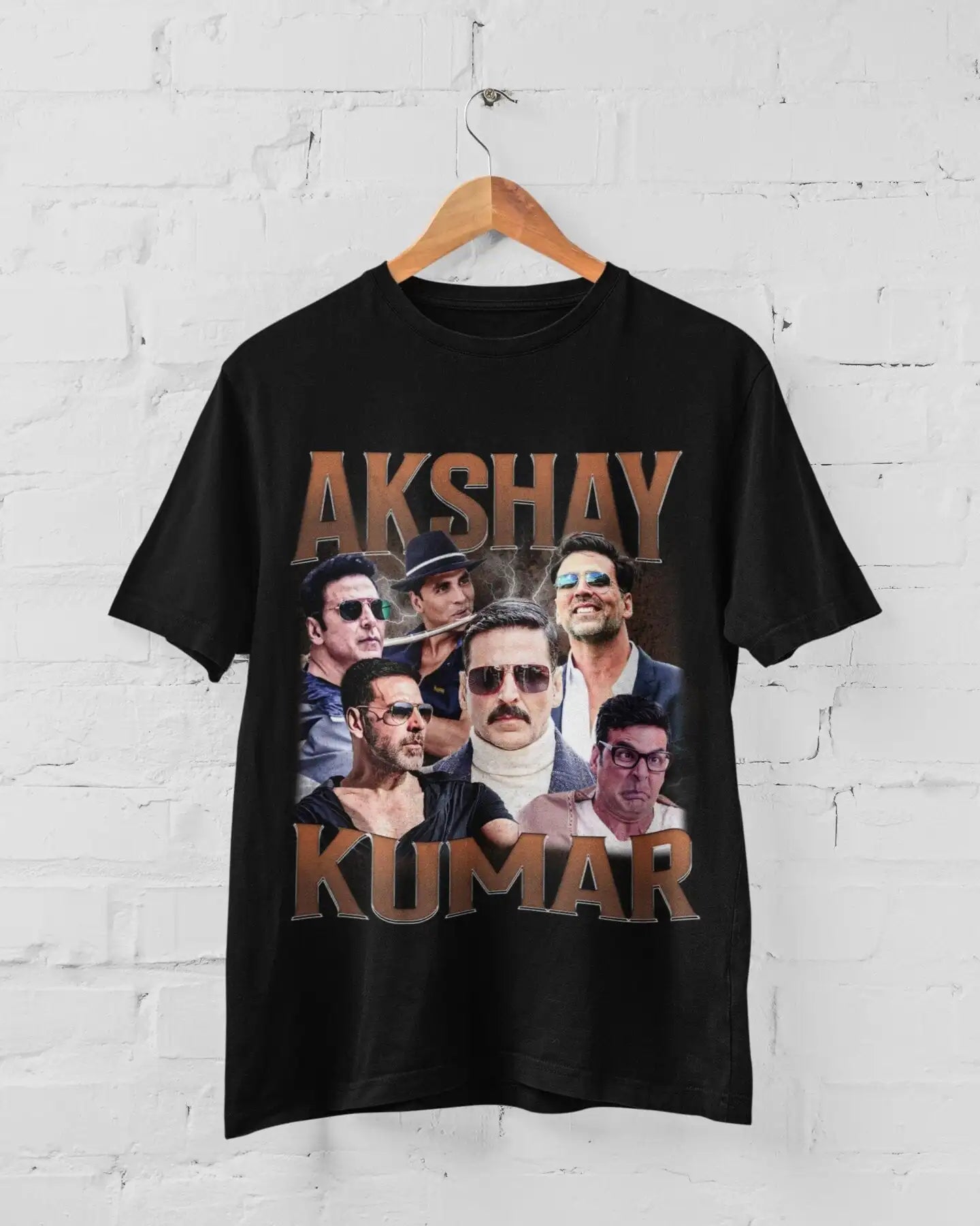 Akshay Kumar Bollywood Movies T-Shirt – Unisex Indian Cinema Print Tee, Casual Cotton Shirt - Premium T-shirt from Lizard Vigilante - Just $23.88! Shop now at Lizard Vigilante