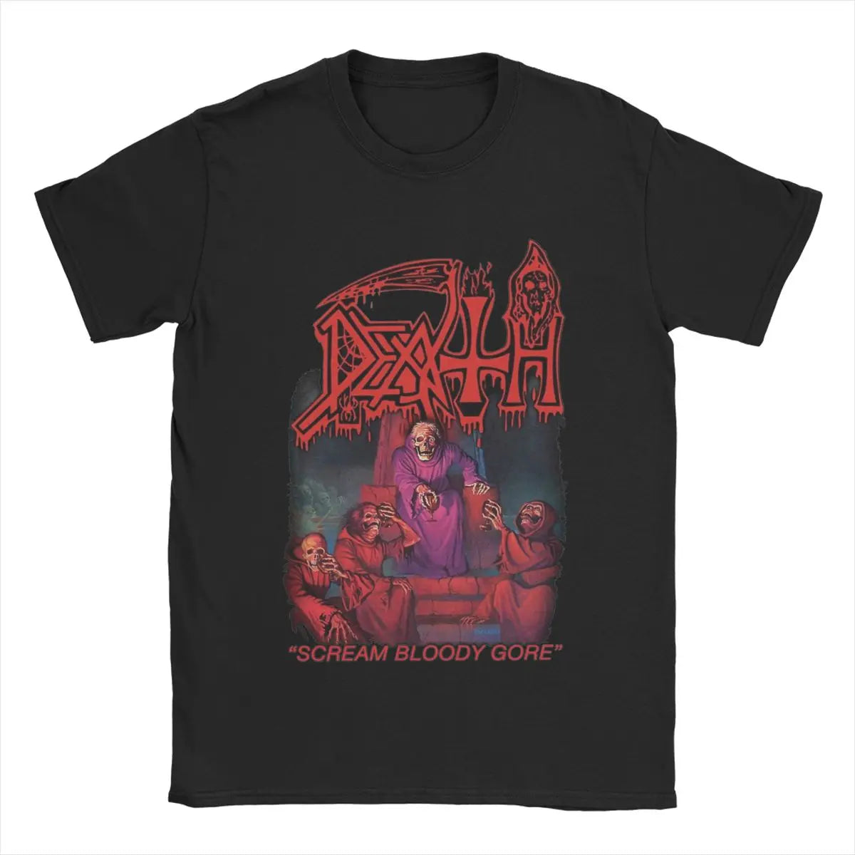 Death Rock Band "Scream Bloody Gore" T-Shirt – Men’s & Women’s 100% Cotton Funny Casual Tee - Premium T-Shirt from Lizard Vigilante - Just $23.88! Shop now at Lizard Vigilante