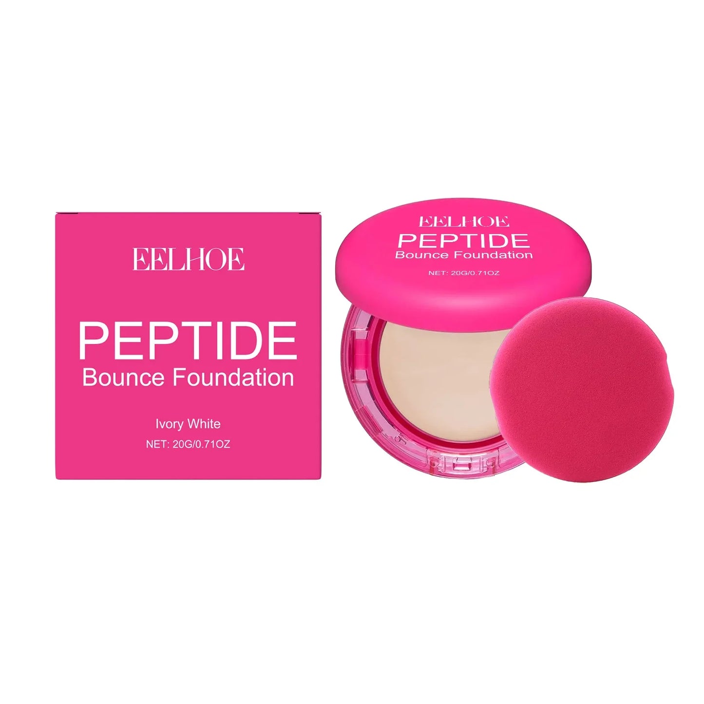 EELHOE Flawless Foundation Cream Waterproof Glow Skin Oil Control Full Coverage Makeup Cosmetics Brightening Face Foundation 20g