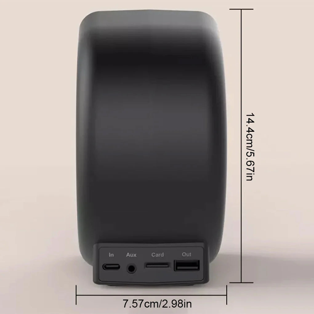 3 In 1 Wireless Bluetooth Speaker Fashion Portable Outdoor Speaker with LED Display Alarm Clock and Fast Charger