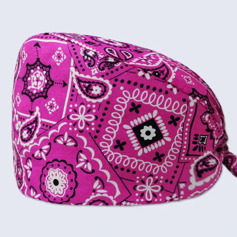 Whimsical Wonders Cotton Surgical Caps – Adjustable, Sweat-Absorbent, Breathable Medical Baotou Hats for Nurses, Doctors, and Trendsetters in Vibrant Prints! - Premium caps from Lizard Vigilante - Just $19.88! Shop now at Lizard Vigilante