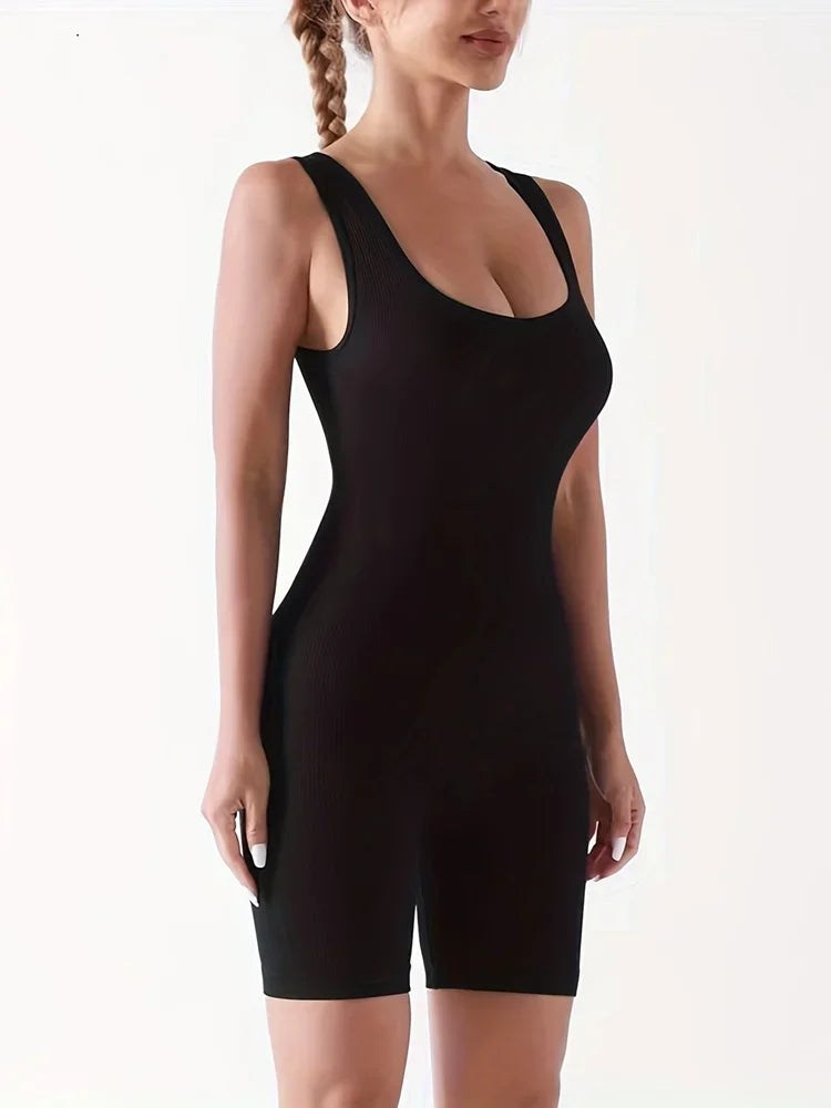 2024 Women's Sexy Sleeveless Sport Jumpsuit - Summer Yoga Romper Bodysuit - Premium jumpsuit from Lizard Vigilante - Just $25.99! Shop now at Lizard Vigilante