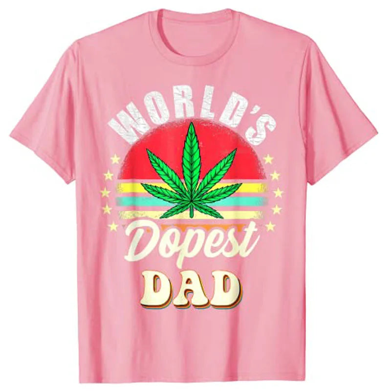 Vintage Worlds Dopest Dad Weed Cannabis Father Day T-Shirt Graphic Tee Tops Smoking Lover Apparel Gifts - Premium T-Shirt from dsers - Just $23.88! Shop now at Lizard Vigilante