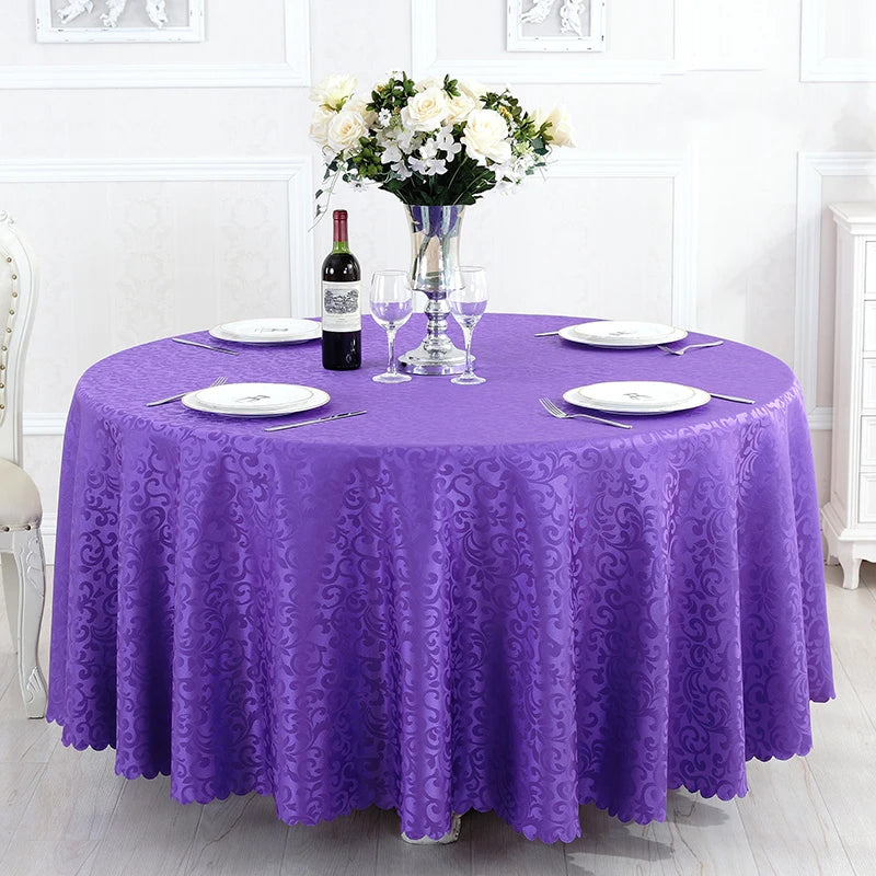 Polyester Jacquard Tablecloth for Hotel, Wedding, Banquet, and Party Decoration - Premium tablecloth from Lizard Vigilante - Just $32.88! Shop now at Lizard Vigilante