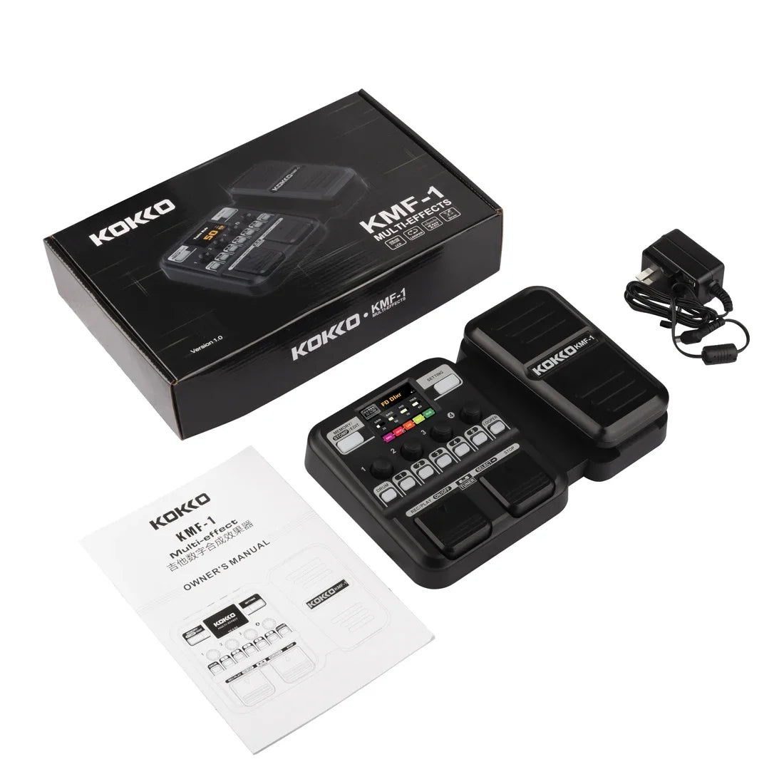 Kokko KMF-1 Synth Fury Guitar Pedal With 18 Amp Models IR 512 Sampling Drum Machine And Loop Chaos