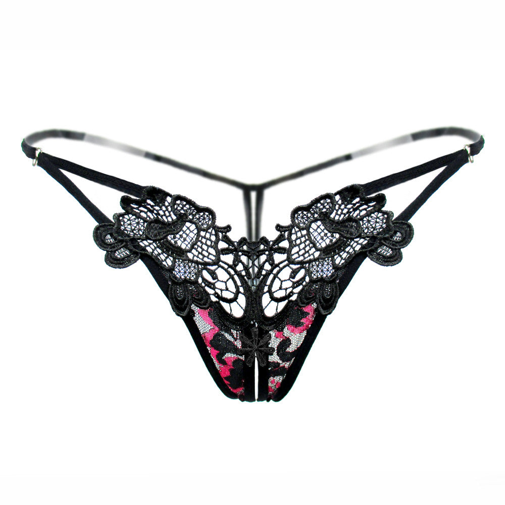 Women’s Plus Size Lace Thong – Sexy Low-Rise G-String, Floral Lace Temptation Lingerie - Premium thong from Lizard Vigilante - Just $16.66! Shop now at Lizard Vigilante