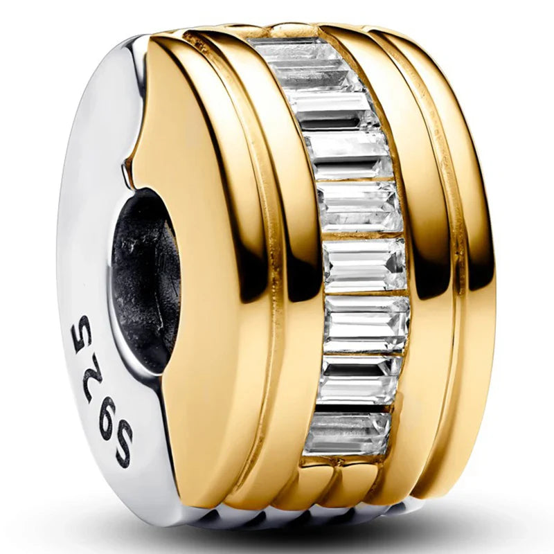 925 Silver Valentine's Day Snake Year Series Pendant Suitable for 925 Sterling Silver Original Women's Bracelet DIY Jewelry Gift