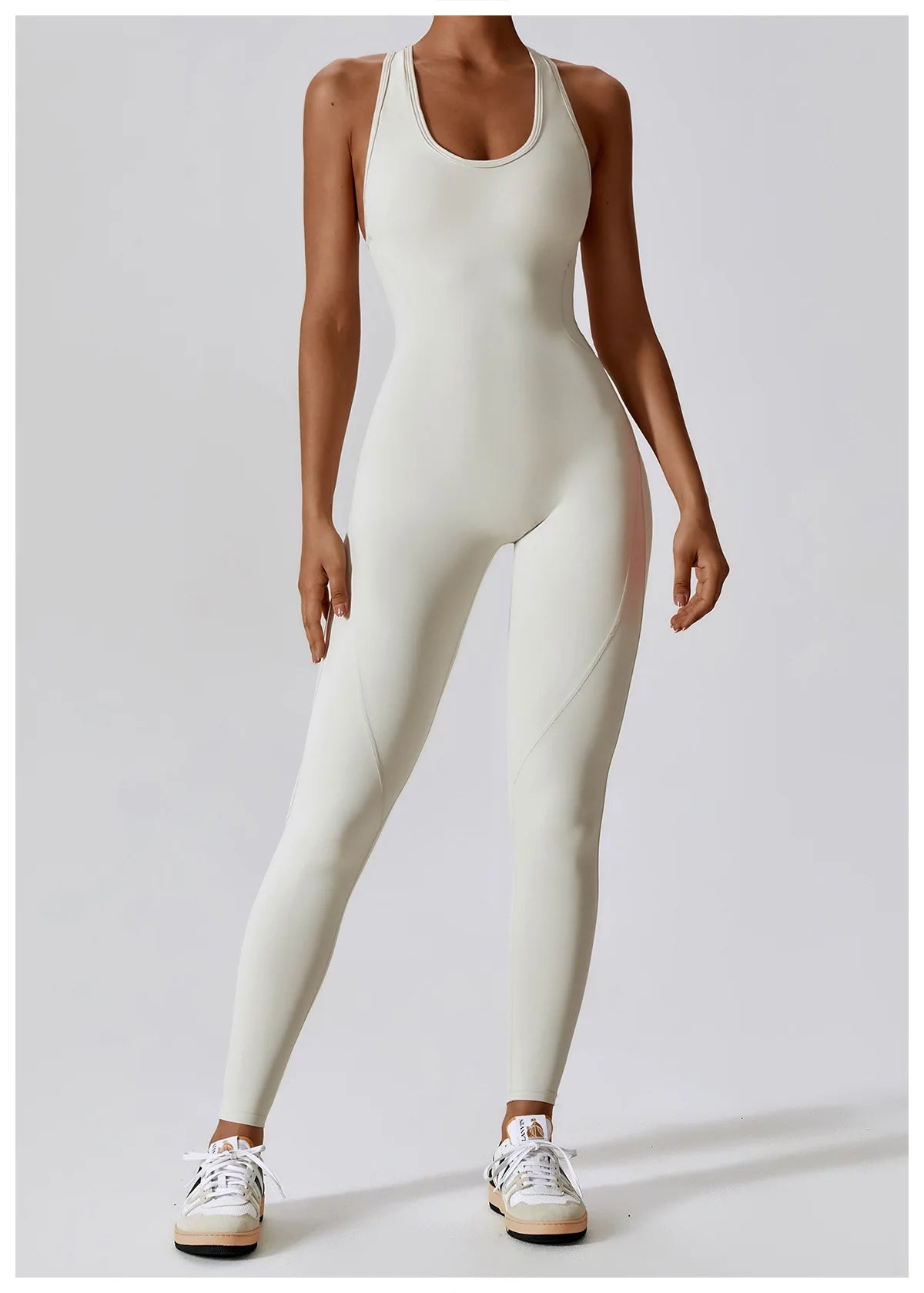 Seamless Yoga Jumpsuit - All-in-One Workout Outfit for Women - Premium bodysuit from Lizard Vigilante - Just $38.88! Shop now at Lizard Vigilante