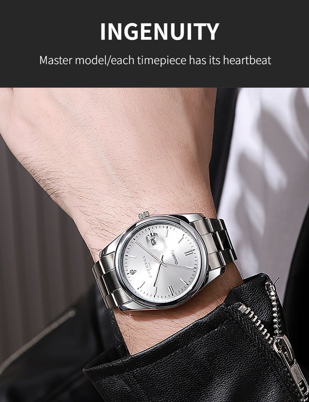 Men's Luxury Quartz Stainless Steel Watch