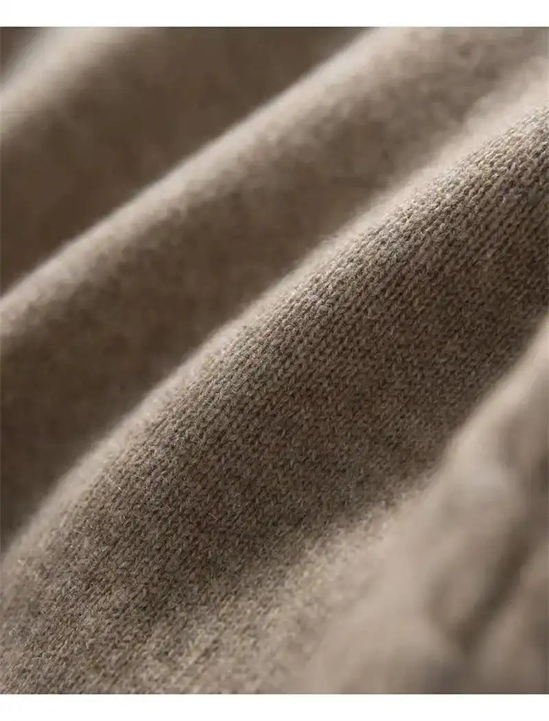 Korean French Style Cashmere Sweater Ladies Wool Windbreaker Cardigan New Autumn Winter Women Knitted Sweater Long Cardigan Coat