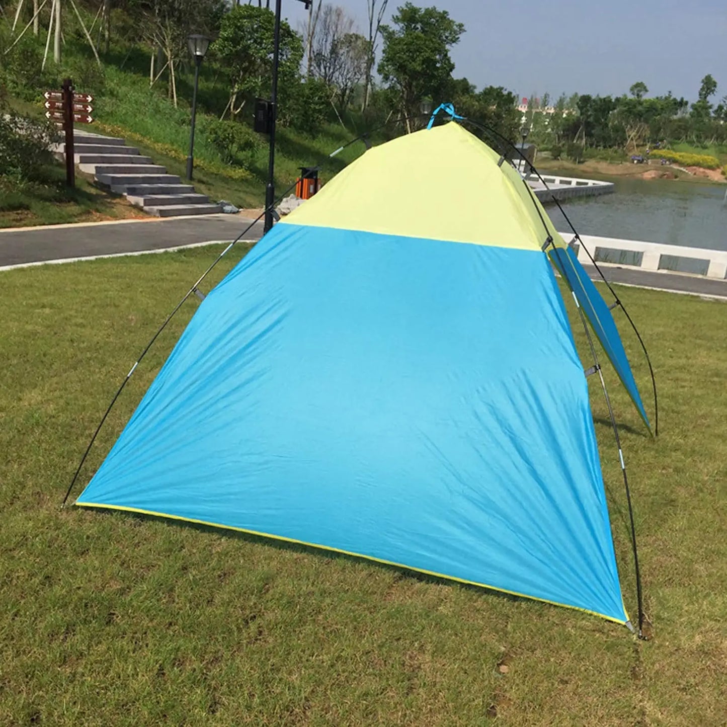 Lightweight Waterproof Sun Shade Tent – Outdoor Canopy Beach Shelter, UV Protection, for Camping, Fishing, Travel, Fits 5-8 People - Premium tent from Lizard Vigilante - Just $48.88! Shop now at Lizard Vigilante