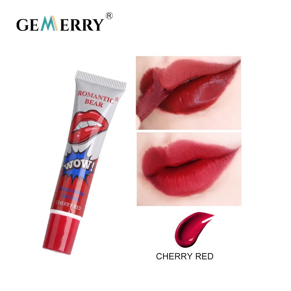 Gemerry 6 Colors Peel Off Lipstick Magic Sexy Makeup Long Lasting Lip Gloss Beauty Waterproof Lip Stick Women Cosmetic